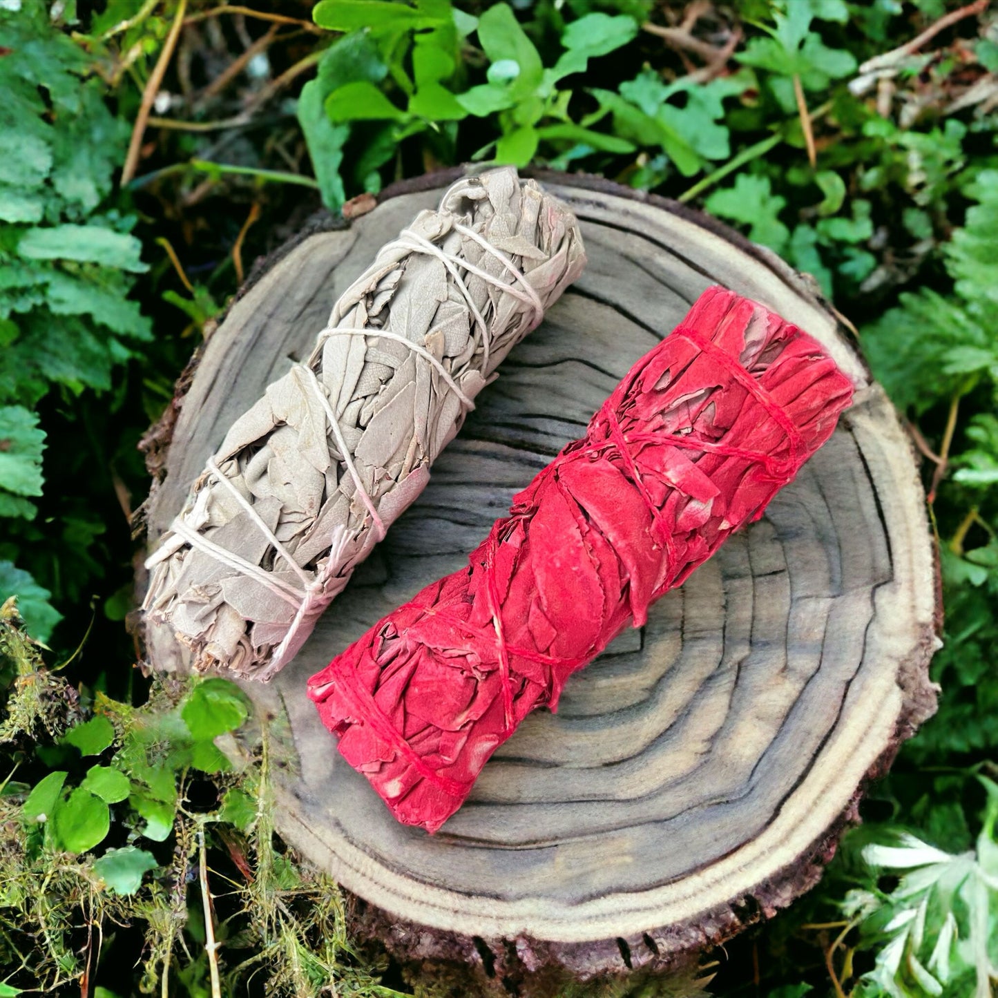 Gift set  Dragon blood sage & white sage stick